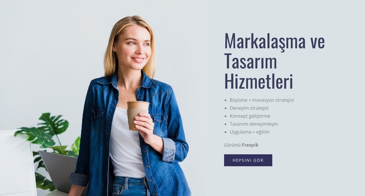 Her marka stratejisi benzersizdir Açılış sayfası