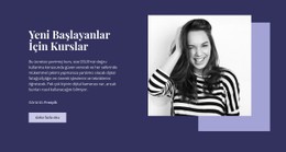 Yeni Başlayanlar Için Kurslar CSS Form Şablonu