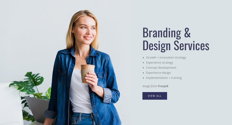 Every brand strategy is unique Website Mockup