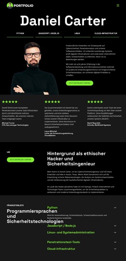 Hacker-Entwickler-Portfolio – Vielseitiges WordPress-Theme