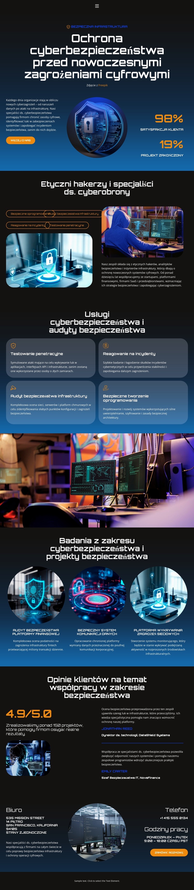 Hacker Cybersecurity Protection Motyw WordPress