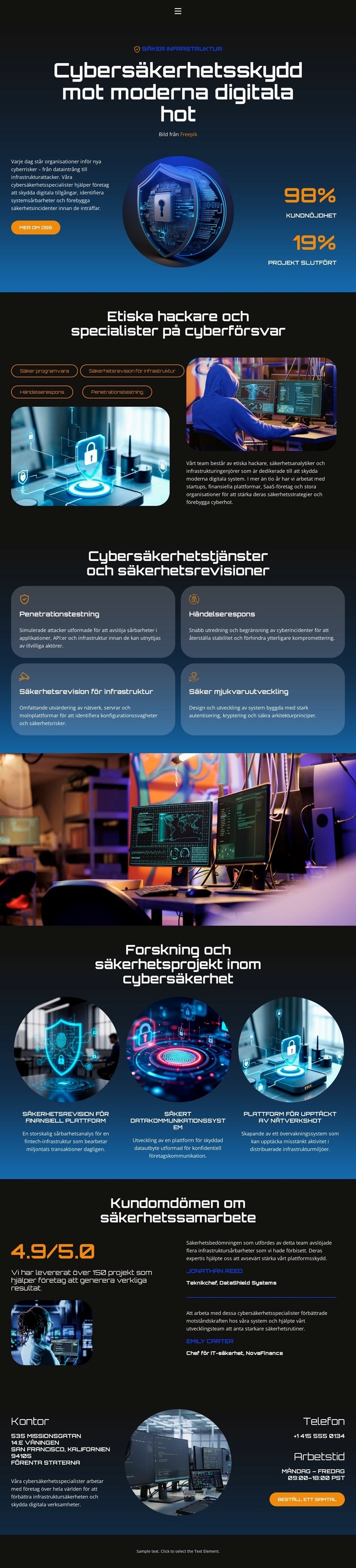 Hacker Cybersecurity Protection HTML-mall