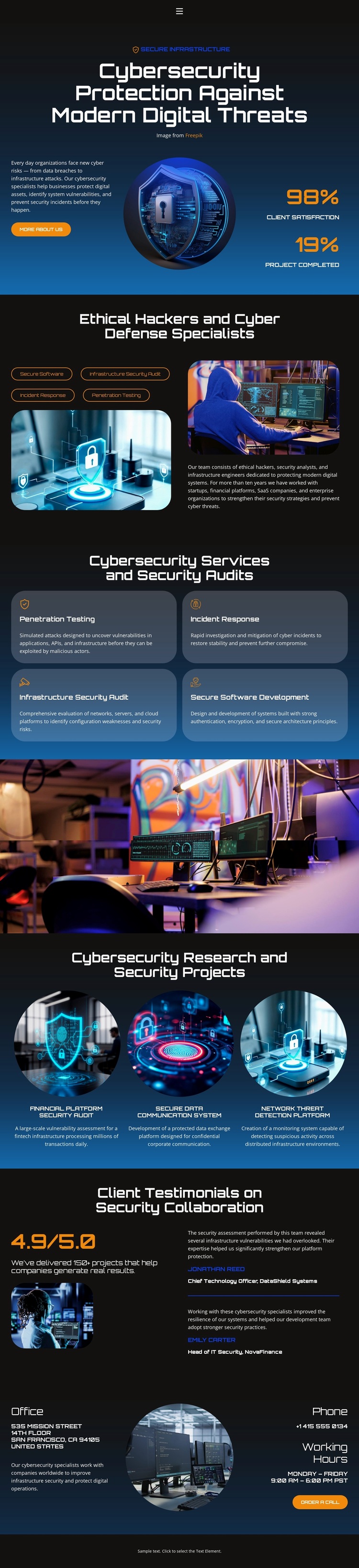 Hacker Cybersecurity Protection Template
