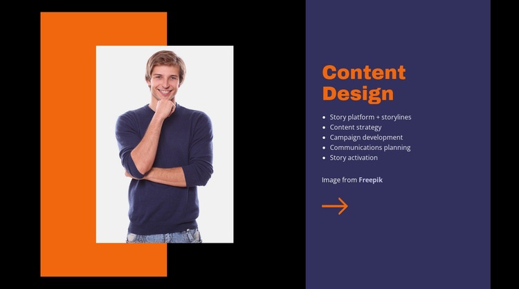Business content design Webflow Template Alternative