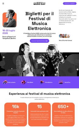 Biglietto Per Il Festival Di Musica Elettronica