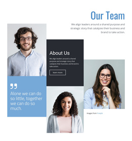 We Are Professionals - Drag & Вrop One Page Template