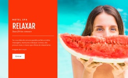 Resort De Luxo Na Praia - HTML5 Website Builder