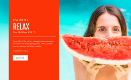 Luxe Strandresort - Aanpasbaar Professioneel Websitemodel