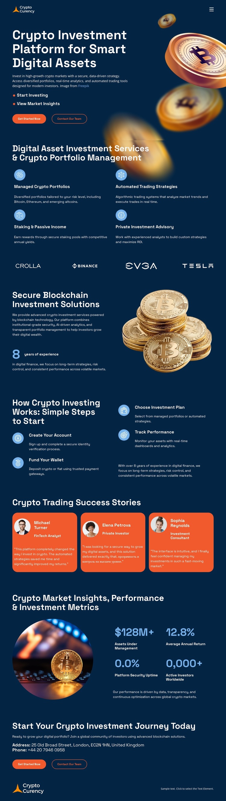Crypto Trading & Investment Template