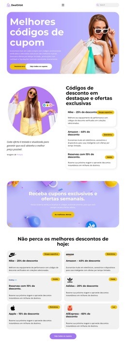 Página De Destino Mais Criativa Para