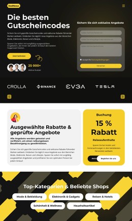 CSS-Grid-Vorlage Für Spalten Für Angebote Und Rabatte
