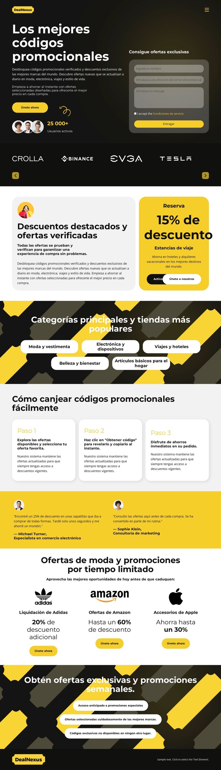 Ofertas y descuentos Plantilla CSS