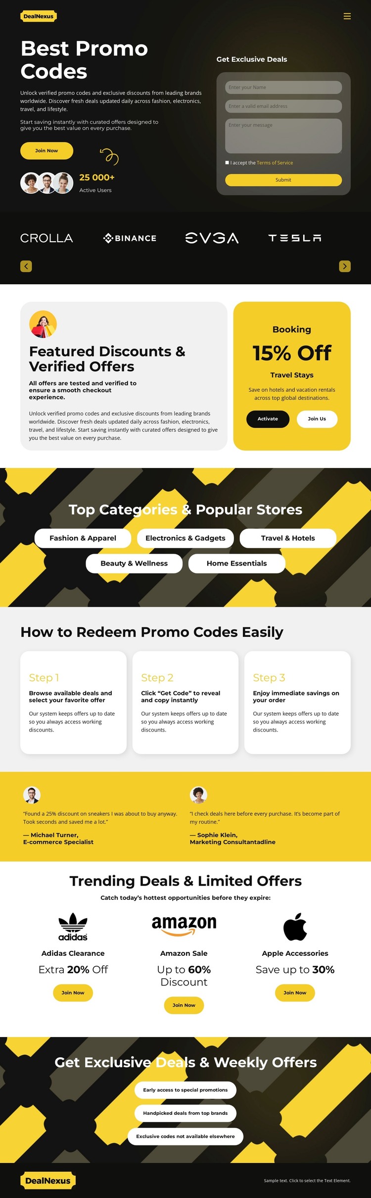 Deals and Discounts HTML Template