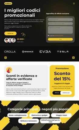 Offerte E Sconti - Modello Di Pagina HTML5