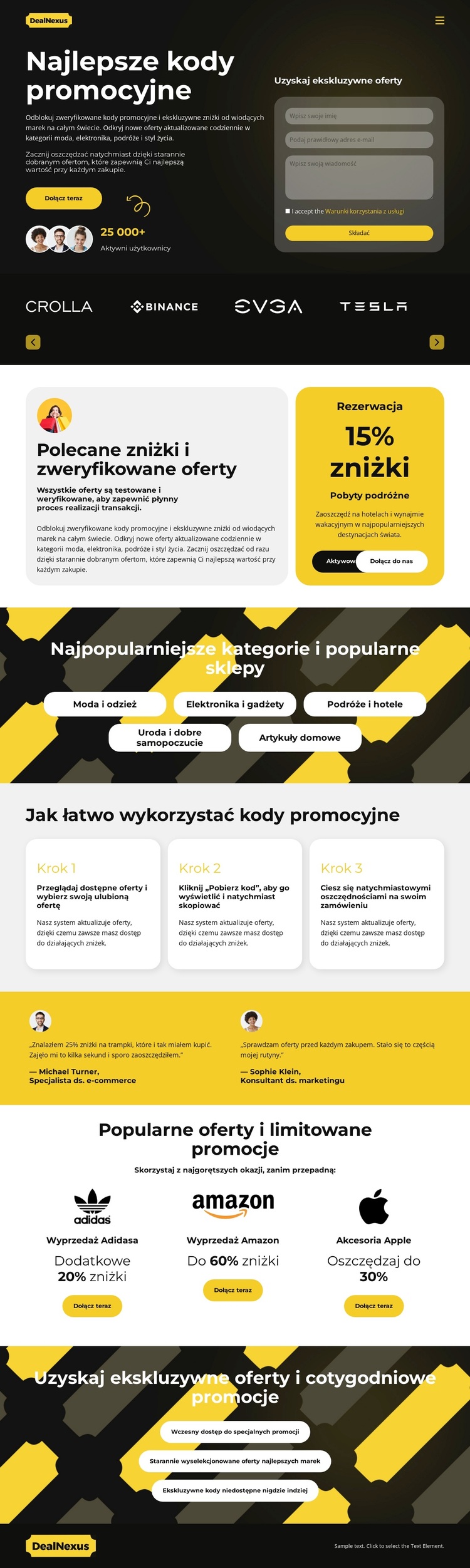 Oferty i zniżki Motyw WordPress