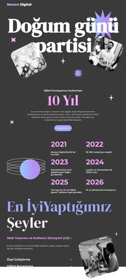 Dijital Ajansın Yıldönümü - Önyükleme Şablonu
