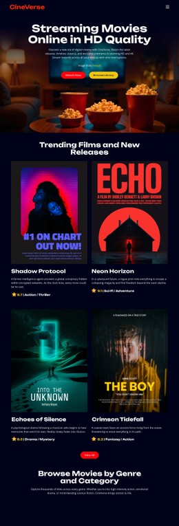 Online Cinema Movies Open Source Template