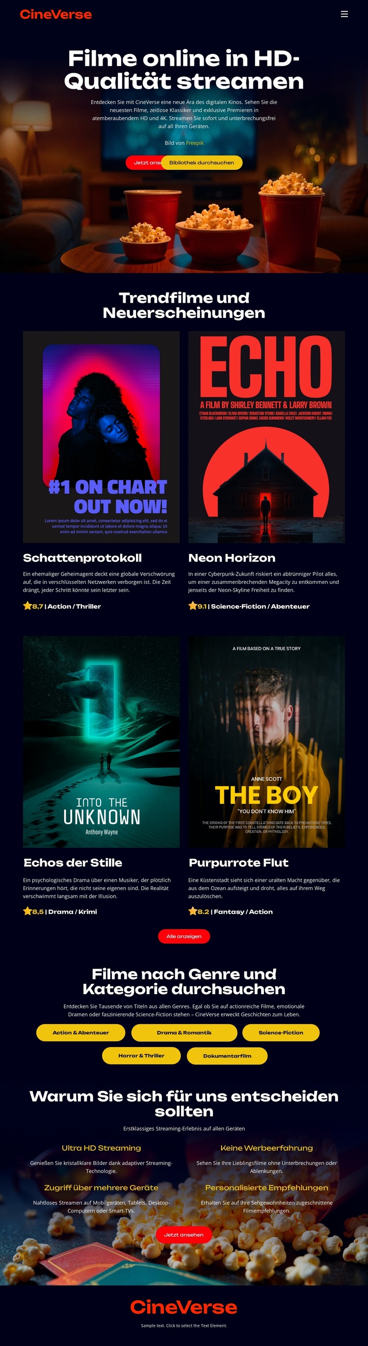 Online-Kinofilme WordPress-Theme