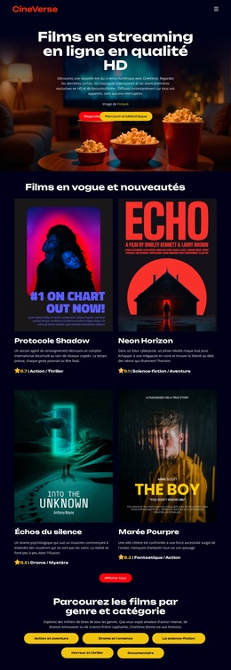 Cinéma En Ligne – Thème WordPress Et WooCommerce