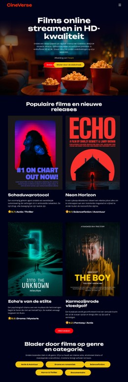 Online Bioscoopfilms Open Source-Sjabloon