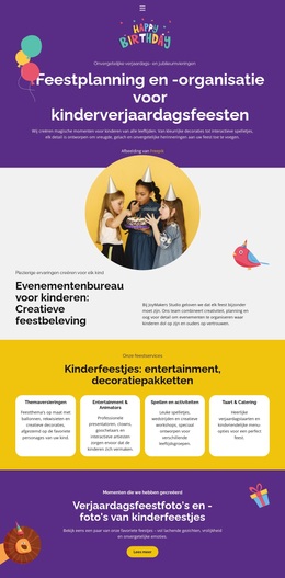 Kinderjubileum - Professioneel WordPress-Thema