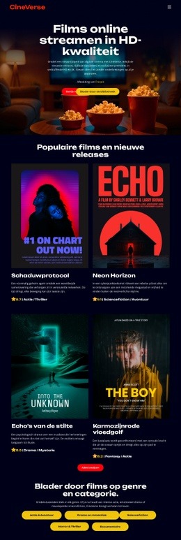 Online Bioscoopfilms - Beste Websiteontwerp