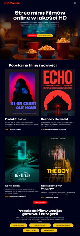 Filmy Kinowe Online Szablon Open Source