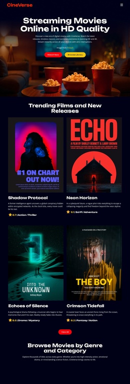 Online Cinema Movies - Free Css Theme