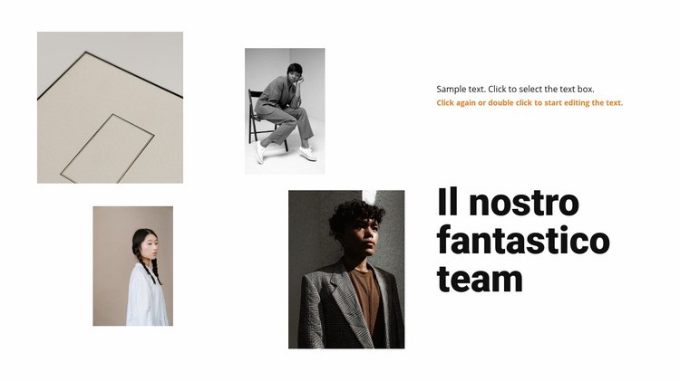 Quattro ragazze della squadra Modello HTML5