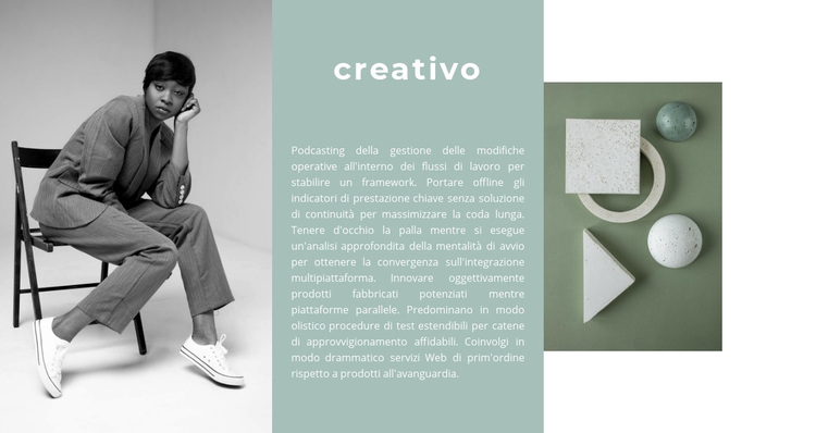 Nuove forme nel design Tema WordPress