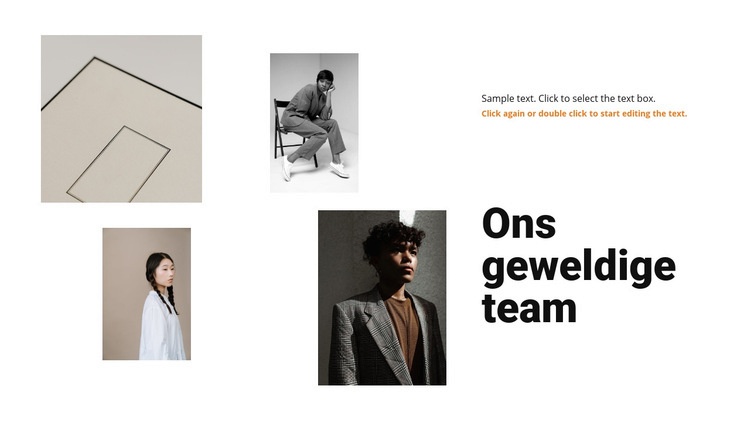 Vier meiden van het team Website Builder-sjablonen