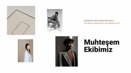 Takımdan Dört Kız Bir Sayfa Şablonu