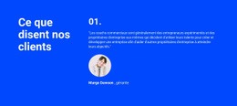 Ce Que Disent Nos Clients : Modèle D'Une Page Pour N'Importe Quel Appareil