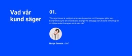 Vad Våra Kunder Säger HTML-Mall