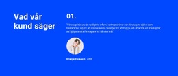 Vad Våra Kunder Säger - Webbplatsmall Gratis Nedladdning