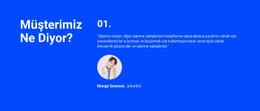 Müşterilerimiz Ne Diyor CSS ızgara Şablonu
