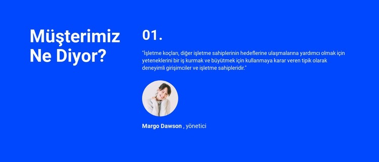 Müşterilerimiz ne diyor HTML5 Şablonu