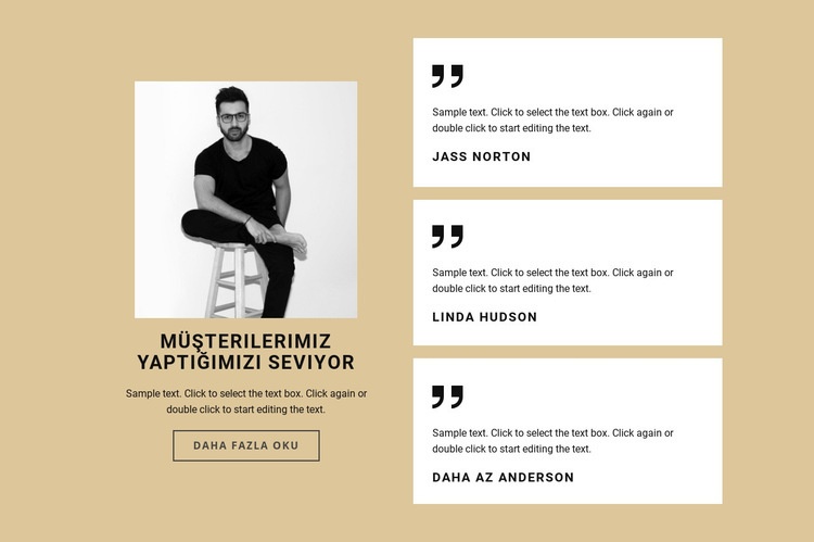 Kullanıcılarımız yaptığımızı seviyor Web Sitesi Mockup'ı