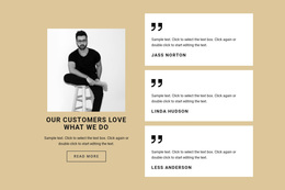 Our User Love What We Do Web Page Design