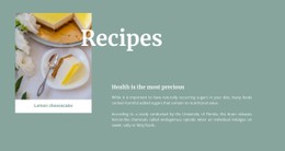 Lemon Cheesecake Basic CSS Template