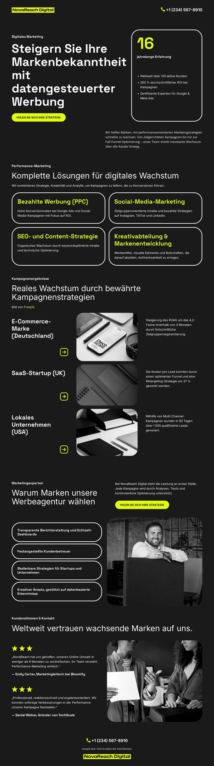 Digitale Werbeagentur CSS-Vorlage