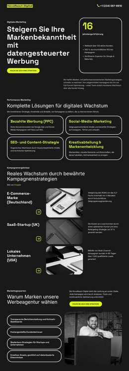 Digitale Werbeagentur - Premium-Website-Vorlage Für Unternehmen