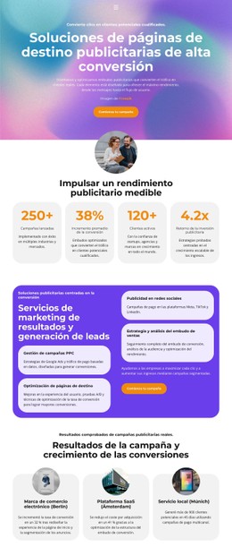 Embudo De Marketing De Aterrizaje Plantilla CSS Gratuita