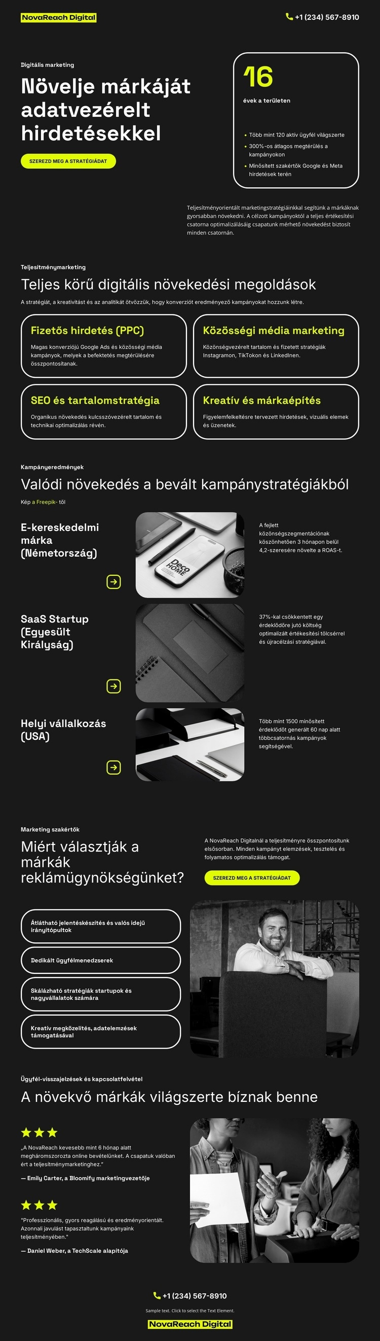 Digitális Reklámügynökség Sablon