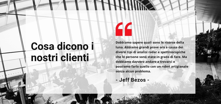 Il cliente dice Modelli di Website Builder