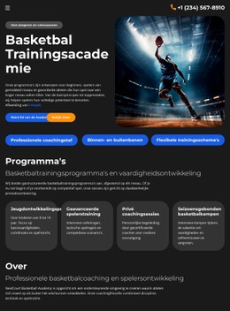 Gratis CSS Voor Basketbal Training School