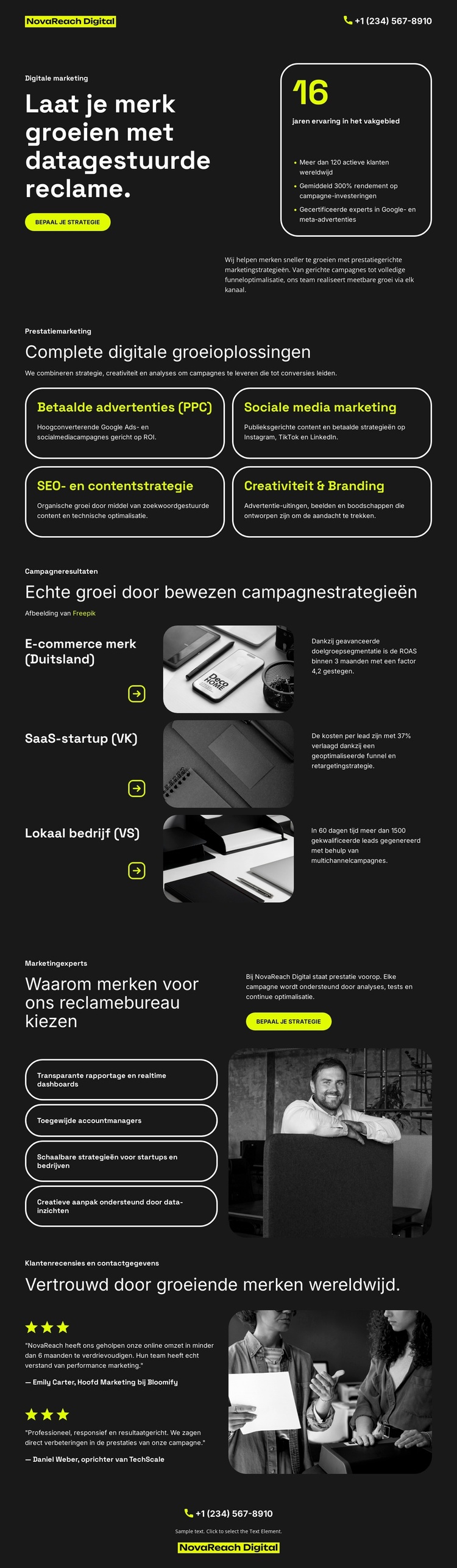 Digitaal reclamebureau WordPress-thema