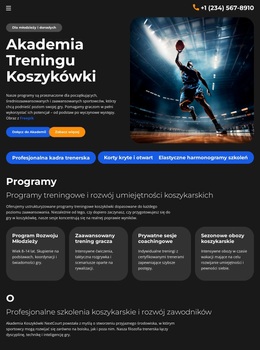 Uniwersalny Motyw WordPress Dla Szkoła Treningu Koszykówki