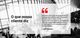Web Design Incrível Para Cliente Diz