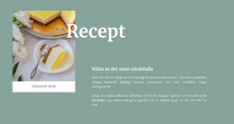 Layoutfunktion För Citronostkaka